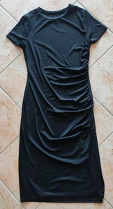 SHEIN ~ Figurbetontes Sommerkleid ~ Gr. L ~ Schwarz mit Rüschen & Schlitz - Bild 1 von 7