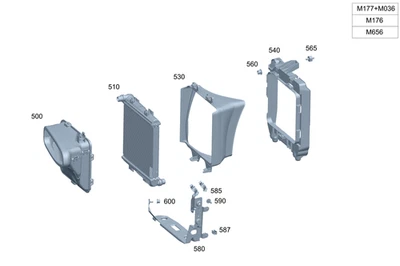 Segmento de conducto de aire genuino Mercedes-Benz 167-505-49-00 Foto 1 de 2