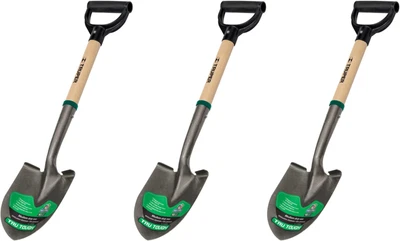 Pala utilitaria 27" con cabezal de acero y mango de madera, Truper TR-BY-P Tru-Tough (paquete de 3) Foto 1 de 2