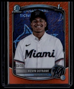 Bowman Chrome Kevin Defrank Prospects Orange Shimmer #/25 2025 - Imagen 1 de 2
