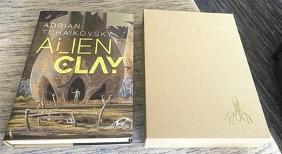 Adrian Tchaikovsky ALIEN CLAY Subterranean SIGNED #’d Slipcased Oversized Beauty - Image 1 of 3