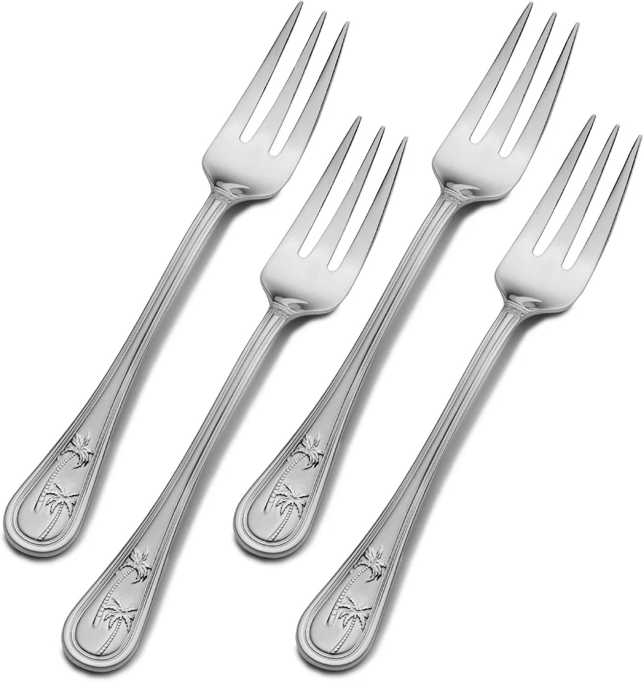 Juego de tenedor de cóctel de acero inoxidable Towle Living Palm Breeze  Foto 1 de 1