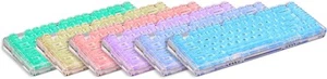 Redragon A135 Crystal KeyCaps, 147 Keys Standard Doubleshot PBT Keycap Set, OSA - Picture 1 of 10