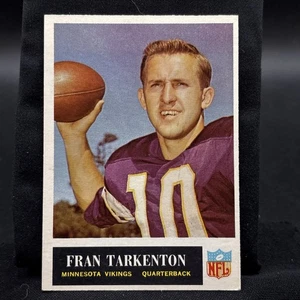 Philadelphia #110 1965 Fran Tarkenton (HOF) Minnesota Vikings quarterback - Imagen 1 de 6
