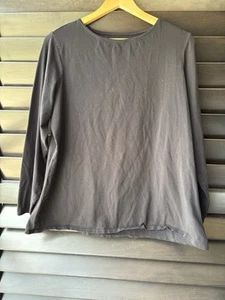 Coldwater Creek 1X Black Long Sleeve Cotton Shirt - Picture 1 of 4