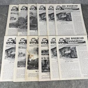 Lote de 12 revistas The Railroad Evangelist News de colección Railroadiana 1969 70 71 - Imagen 1 de 4