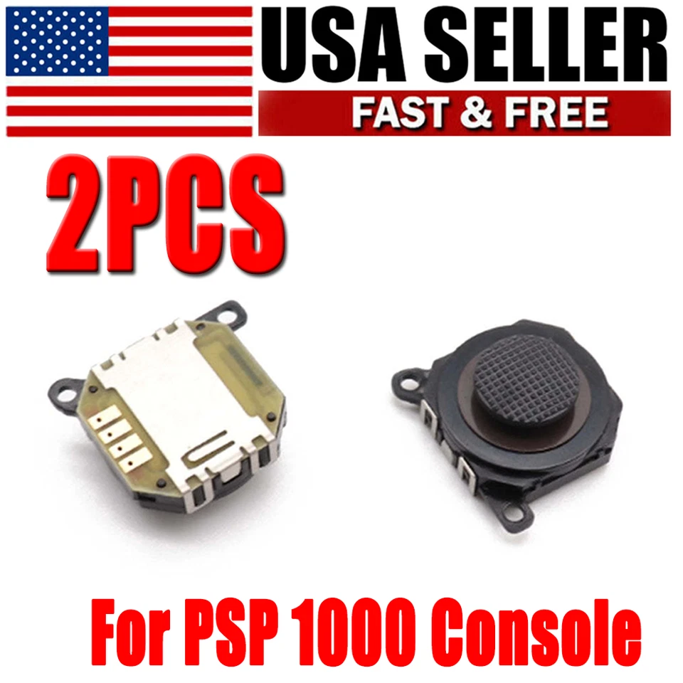 Replacement Analog Thumbstick Joystick For Sony Playstation PSP 1000 Black - Image 1 of 1