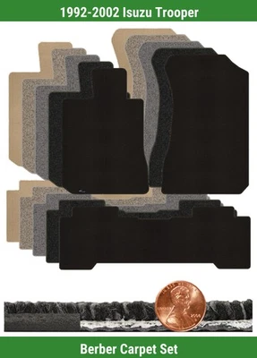 Lloyd 定制柏柏尔地毯垫套装适用于 1992 - 2002 年五十铃部队 (3 件) #T8B — 第 1/4 张图片