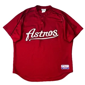 Vintage Y2k Herren Houston Astros Majestic MLB Pullover Trikot rot 2XL - Bild 1 von 8