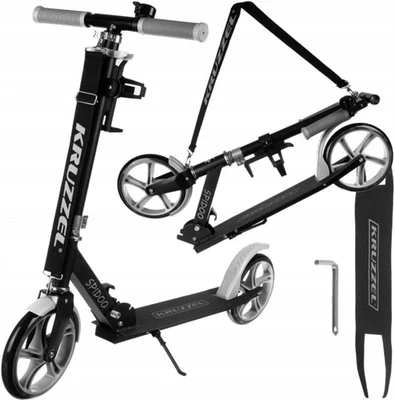 Scooter Kind Klappbar Kruzzel 200mm Räder Fußbremse 8 Jahre Aluminium Rahmen - Bild 1 von 4