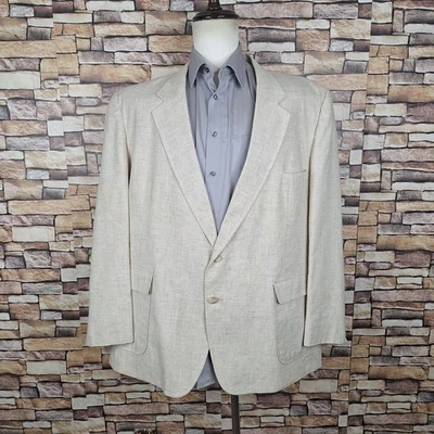 Chaqueta Blazer Vintage Levi Strauss Para Hombre 50R Mármol Marfil Hecha en EE. UU. Foto 1 de 4