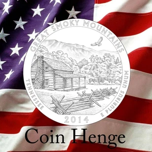 2014 Great Smoky Mountains Quarter P&D ONE Set (2 Coins) America the Beautiful S - Bild 1 von 1