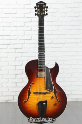 Guitarras Eastman AR480CE John Pisano Edición 30 Aniversario Archtop Cuerpo Hueco Foto 1 de 4