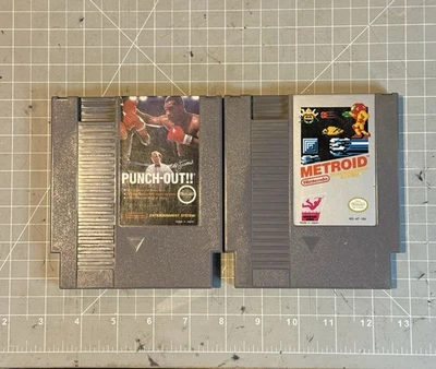 Lote NES, Mike Tyson’s Punch Out, Metroid  - Imagem 1 de 4