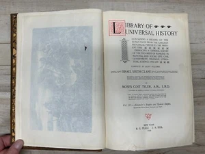 Antique 1898 Library Of Universal History Vol. 3 By Moses Coit Tyler Illustrated - Imagen 1 de 17