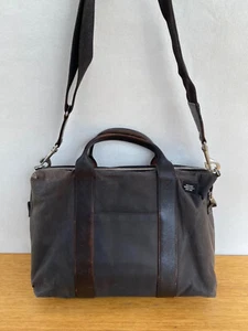 Jack Spade Warren Street NY Waxed Cotton Halley Stevensons Messenger Laptop Bag - Picture 1 of 10