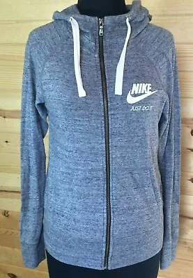 Nike Woman's Athletic Full Zip Blue Hooded Lightweight Sweatshirt Jacket SZ XS • 15.99€