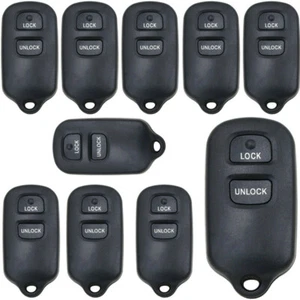 10PCS Remote Key Shell Case for toyota Highlander FJ Cruiser Tundra 2 Buttons - Foto 1 di 6