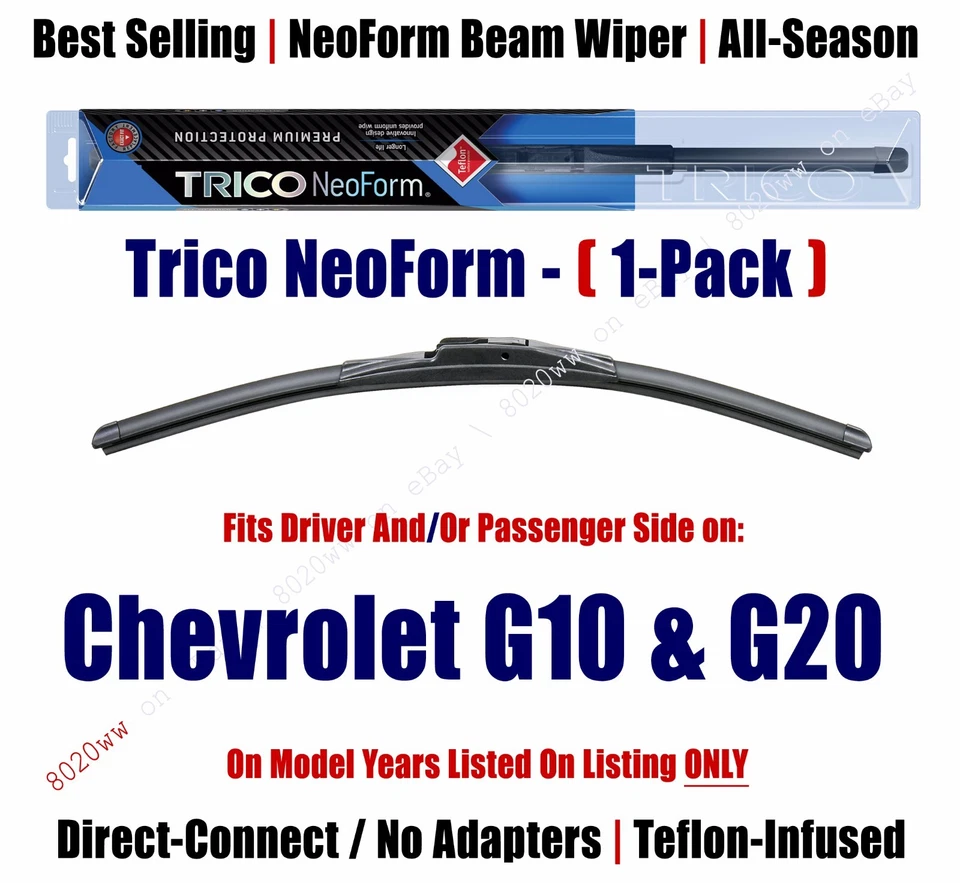 Escobilla limpiaparabrisas NeoForm Super Premium (cantidad 1) para Chevrolet G10/G20 16160 1975-92 Foto 1 de 1