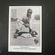 1997 Milwaukee Brewers Sun Prairie Police Department Jackie Robinson #42
