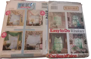 Lot of 2 Home Dec Curtain Patterns McCALLS -#8374, Butterick #5946 BRAND NEW - Picture 1 of 6