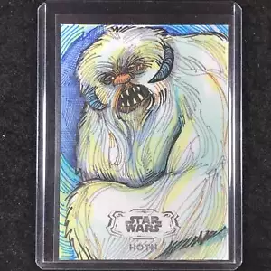 2024 Stars Wars Hyperspace WAMPA Artist Sketch 1/1 MICHAEL MASTERMAKER - Bild 1 von 2