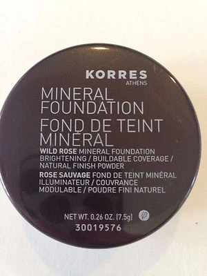 Korres Wild Rose Mineral Powder Foundation - Amber Beige - 0.26 oz Full Size - Image 1 of 2