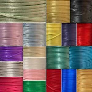 3 m of Ribbon Thin 2mm Assorted Colours Doll house Dolls Craft Baby Baubles