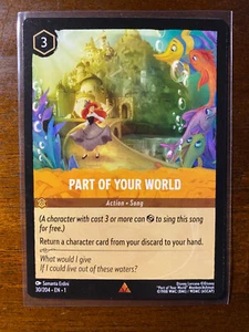 2023 Disney Lorcana The First Chapter Part of Your World 30/204 Rare - Picture 1 of 2
