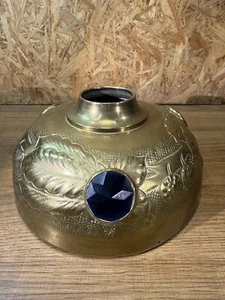 Parisian Lampshade, Brass, Colored Glass Cabochons, Art Nouveau - Picture 1 of 7