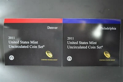 2011 P&D Uncirculated US Mint Set P&D 28 coins UN-OPENED MINT BOX - Image 1 of 4