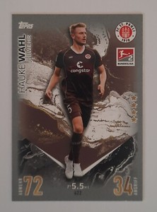 Topps Match Attax 2. Bundesliga Hauke Wahl #422 FC St. Pauli