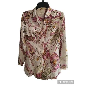 Massimo dutti 100% silk Floral xs top - Picture 1 of 10