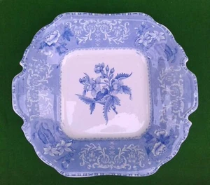 COPELAND SPODE "CAMILLA" BLAU & WEISS KUCHEN SERVIERPLATTE (Ref 1). - Bild 1 von 11