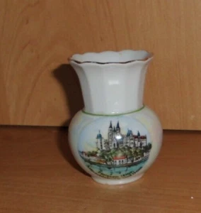 DDR kleine Porzellan Vase Meissen Albrechtsburg Souvenir Dachbodenfund - Bild 1 von 1