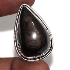 Obsidian Eye Ring| Gemstone New Arrival Handmade Gift Size 6.5 AU j027