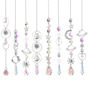 Crystal Sun Catcher Prism Rainbow Maker Suncatcher Hanging Pendant Home Decor - Picture 1 of 18