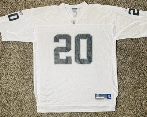 Reebok Las Vegas Raiders Darren McFadden NFL #20 White Away Jersey Mens Size 2XL Cover