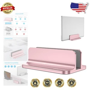 Rose Gold Adjustable Laptop Stand for All MacBooks & Gaming Laptops Up to 17.3" - Picture 1 of 10