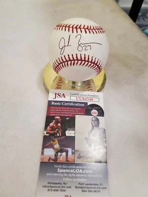 JORDAN ZIMMERMANN Firmado OML Béisbol Certificado de Autenticidad JSA Nacionales Tigres Cerveceros Foto 1 de 4