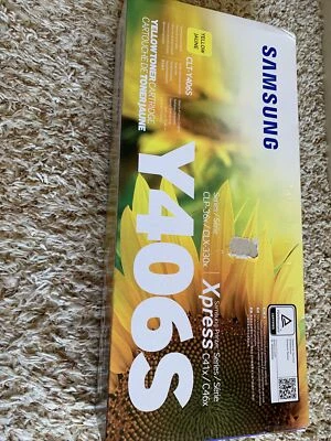 NIB Genuine SAMSUNG CLT-Y406S YellowToner Cartridge for Printer Xpress C41X C46x - Image 1 of 4
