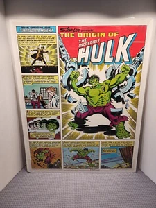 VINTAGE INCREDIBLE HULK ORIGINAL POSTER Coca-Cola 1980 22 X 28 - Picture 1 of 4