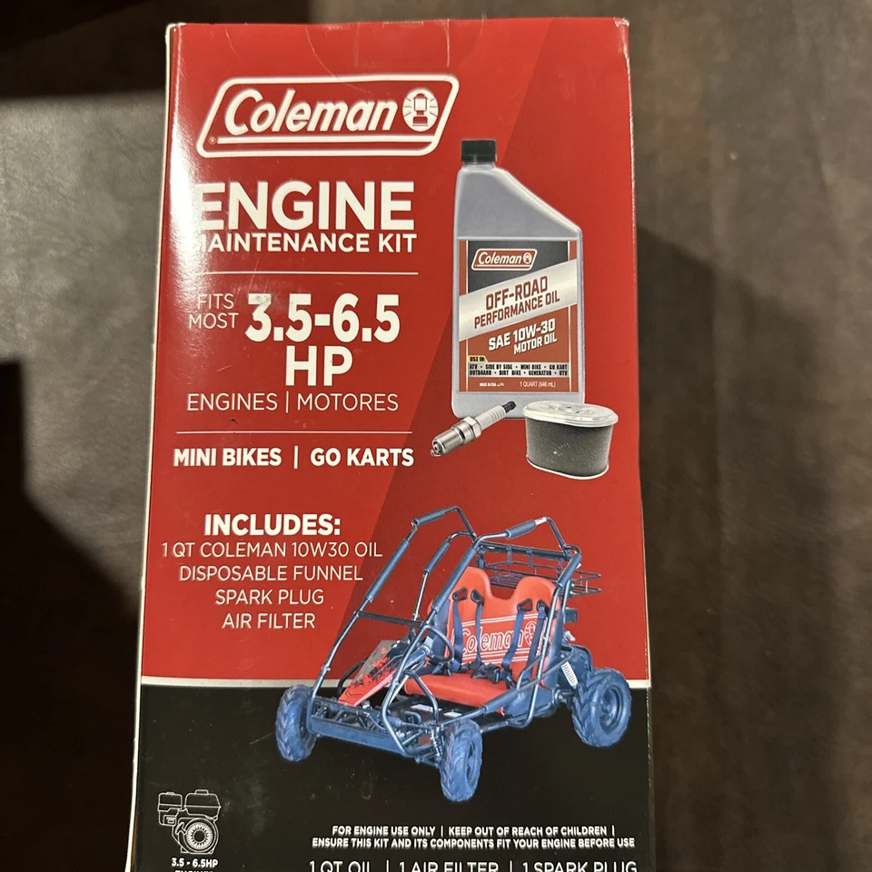 Coleman 3.5-6.5 HP Engine Maintenance Kit Mini Bikes Go Kart 196cc CT200U 196EMK
