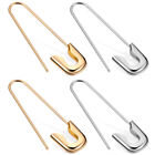 2 Pairs Alloy Women Creative Ear Accessory Ear Jewelry Safety Pin Ear Studs
