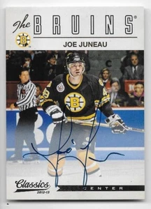 12/13 CLASSICS SIGNATURES AUTOGRAPH Joe Juneau #184 - Picture 1 of 1