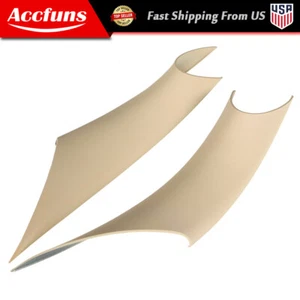 2Pcs Beige Inner Door Handle Inside Cover Protect Case For BMW 3 Series F30 F35 - Picture 1 of 9