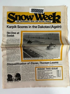 SNOW WEEK Snowmobile Racing Magazine Newspaper Publication January 22, 1979 - Bild 1 von 2