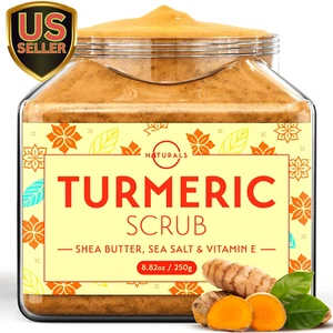 Turmeric Body Scrub – Exfoliating Body Scrub for Smooth and Hydrated Skin wit... - Picture 1 of 1