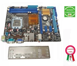 SCHEDA MADRE SOCKET 775 ASUS P5G41 -M LX DDR2 + LAMIERA /BACK PANEL - Zdjęcie 1 z 1