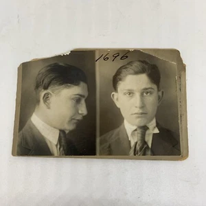 Early RARE 1916 Providence, RI BERTILLON MUG SHOT PHOTO David Kwait - Picture 1 of 8